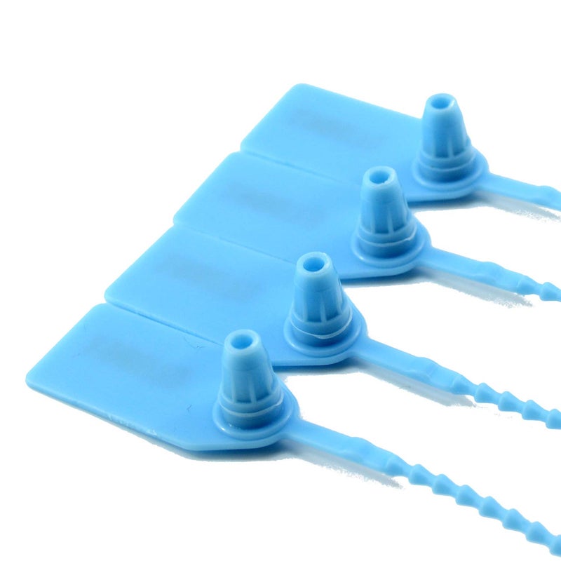 LeadSeals 1000 Numbered Plastic Tamper Seals, Zip Ties for Fire Extinguishers Pull Tite Security Tags Numbered Disposable Self-Locking Signage Tie 250mm Length (1000 PCS, Light Blue) - Image 3