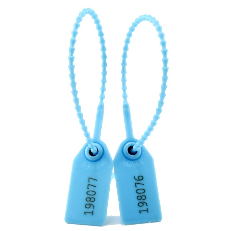LeadSeals 1000 Numbered Plastic Tamper Seals, Zip Ties for Fire Extinguishers Pull Tite Security Tags Numbered Disposable Self-Locking Signage Tie 250mm Length (1000 PCS, Light Blue) - Image 5