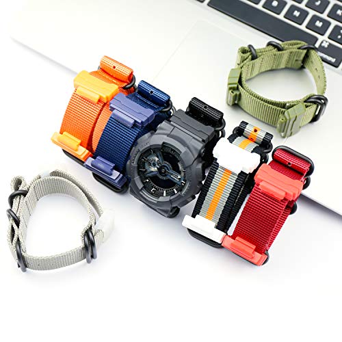 MCXGL Conversion RAF Nylon Strap +Adapters Replacement for Casio 16mm series watch band - Image 2