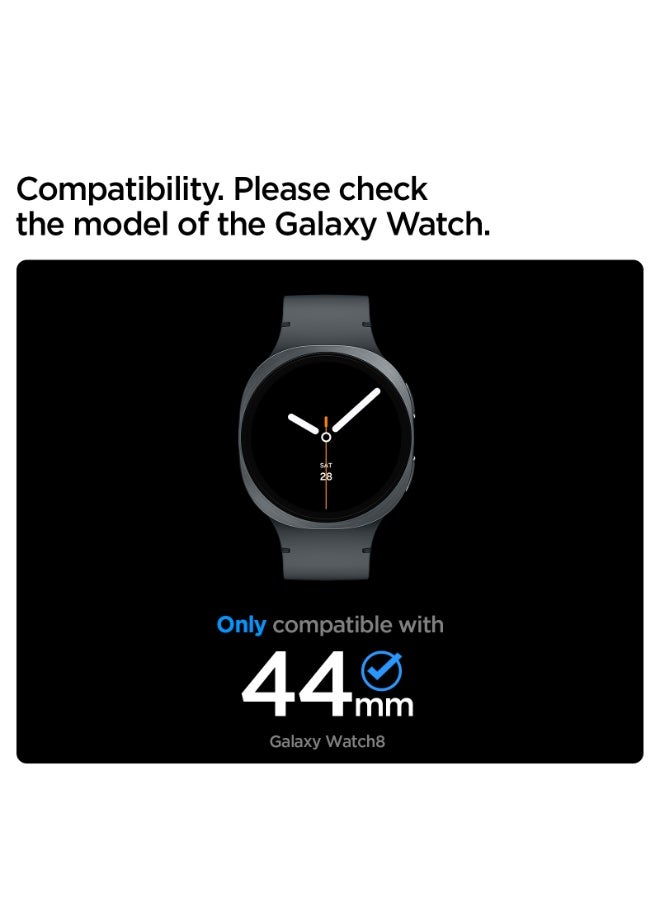 Spigen Bezel Tune Pro (Pilot) for Samsung Galaxy Watch 8 44mm Bezel Ring Protector with Case (2025) - Silver - Image 2
