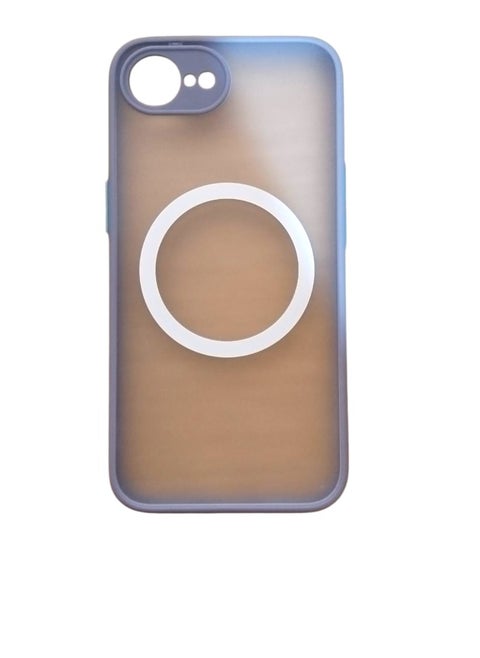 Magnetic Case for iPhone 16e, Compatible with Wireless Charging [Silky Touch] [Matte PC Back] TPU Bumper Shockproof Slim Thin Phone Case  - light blue
