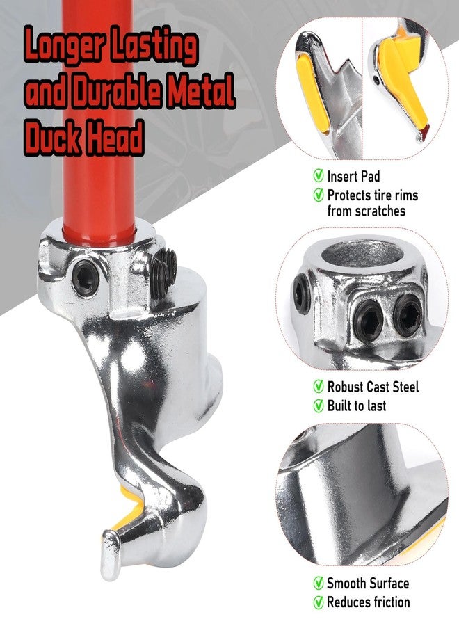 Atesilor Upgraded Manual Tire Changer Duck Head Kit with Centering Cone, Cast Steel Duck Head Tire Removal and Mounting Tool Fits Most Car Tires Changing - Image 3