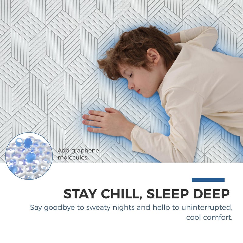 FATHOM Firm Twin Mattress 6 Inch Memory Foam Mattress Twin Size Bed in a Box for Back Pain Relief and Cool Sleep with Gel Foam and Removeable Fiberglass Free Cover, CertiPUR-US Certified - Image 3