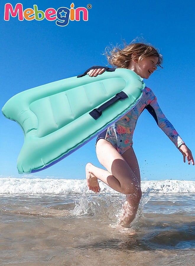 MEBEGIN Kids Inflatable Surf Board with Handles, Lightweight Inflatable Wave Rider, Portable Surfboard with Anti-skid Design, Safe Swimming Aid Mat for Beach, Surfing and Other Water Activities, 0.32kg - Image 2