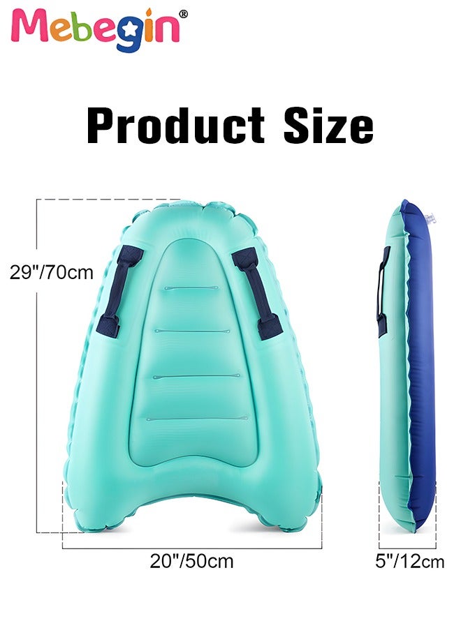 MEBEGIN Kids Inflatable Surf Board with Handles, Lightweight Inflatable Wave Rider, Portable Surfboard with Anti-skid Design, Safe Swimming Aid Mat for Beach, Surfing and Other Water Activities, 0.32kg - Image 4