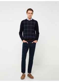 Slim Fit Dobby Men's Trousers