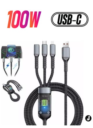 "3-in-1 Multi Charger Cable – 1.2M Fast Charging Nylon Braided Cord" - pzsku/Z0E930A9DD1AF630A5089Z/45/_/1738267128/1f5f02a2-1859-40ae-8bf1-ec3162c86091