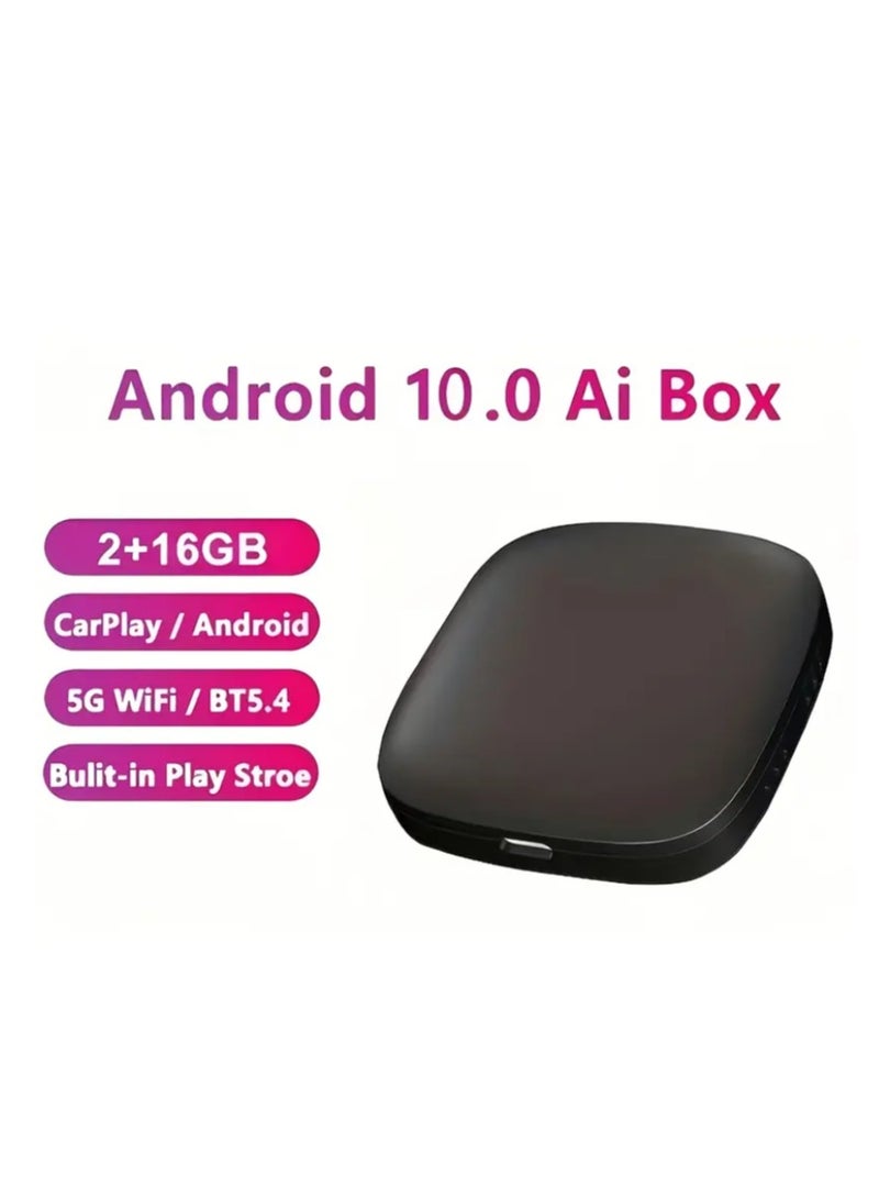 Ainawo CarPlay Smart Ai Box Android Wireless CarPlay Android Auto Adapter For Netflix For YouTube Car Intelligent Systems,Wireless CarPlay Adapter, 5V USB, Hand Control, Surround Sound, Wi-Fi 5, BT 5.4, TF Card Support, Universal Fit, Smartphone Compatible - Image 2