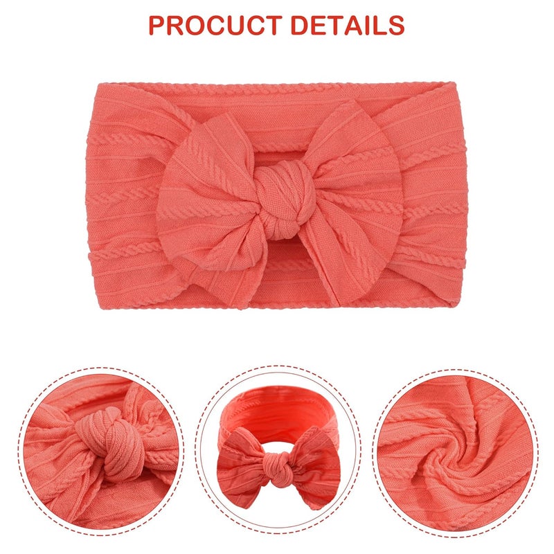 CÉLLOT Super Stretchy Soft Knot Headbands with Hair Bows Head Wrap Hair Accessories For Newborn Baby Girls Infant Toddlers Kids - Image 3