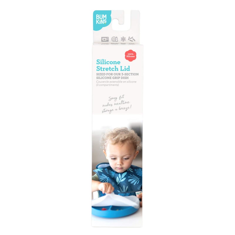 Bumkins Toddler and Baby Suction Plate, Divided Grip Dish Cover for Babies and Kids, Baby Led Weaning, Feeding Supplies, Store and Label Leftovers, Food Prep Portions, Fits Bumkins Large Tray - Image 4