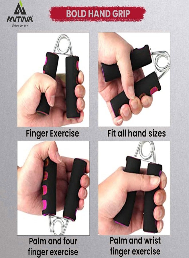 ANTINA Hand Gripper, Hard PVC Hand Grip For Exercise, 1 Piece Foam Hand Gripper, Hand Gripper For Exercise, Hand Gripper For Strengthen For Men, Women, Boys, Girls (Red) - Image 4