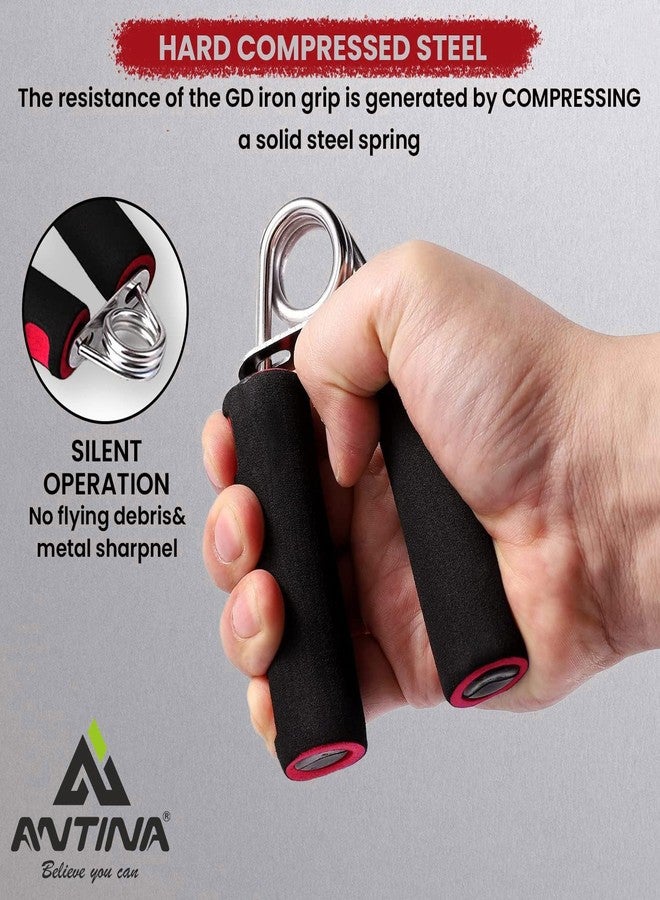 ANTINA Hand Gripper, Hard PVC Hand Grip For Exercise, 1 Piece Foam Hand Gripper, Hand Gripper For Exercise, Hand Gripper For Strengthen For Men, Women, Boys, Girls (Red) - Image 3