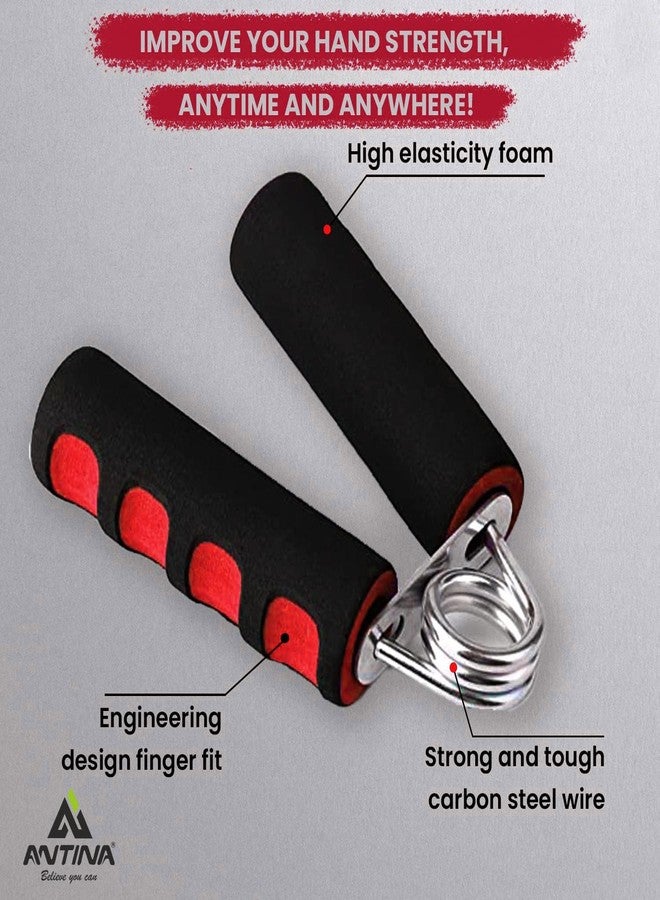 ANTINA Hand Gripper, Hard PVC Hand Grip For Exercise, 1 Piece Foam Hand Gripper, Hand Gripper For Exercise, Hand Gripper For Strengthen For Men, Women, Boys, Girls (Red) - Image 5