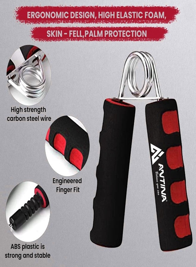 ANTINA Hand Gripper, Hard PVC Hand Grip For Exercise, 1 Piece Foam Hand Gripper, Hand Gripper For Exercise, Hand Gripper For Strengthen For Men, Women, Boys, Girls (Red) - Image 2