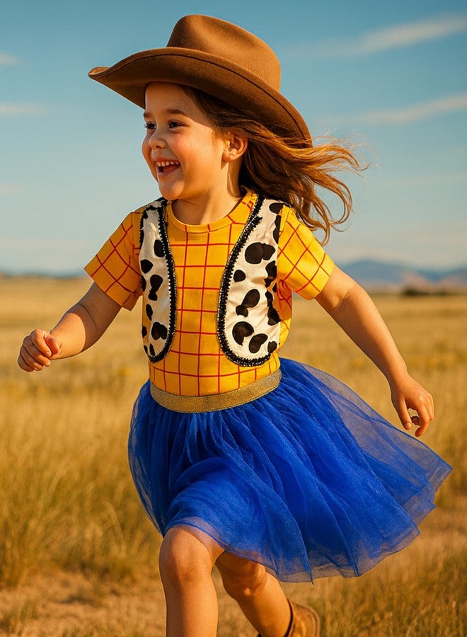 Axaxa Jessie Costume for Girls Cowgirls Dress Birthday Party Halloween Cosplay Outfit 4Y - Image 3