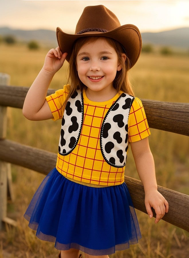 Axaxa Jessie Costume for Girls Cowgirls Dress Birthday Party Halloween Cosplay Outfit 4Y - Image 4