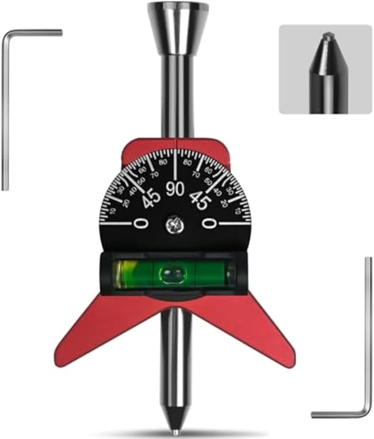 Magnetic Pipe Center Finder Tool With Adjustable Bubble Protractor For 1 1 2 To 6 Inch Pipe - Image 4
