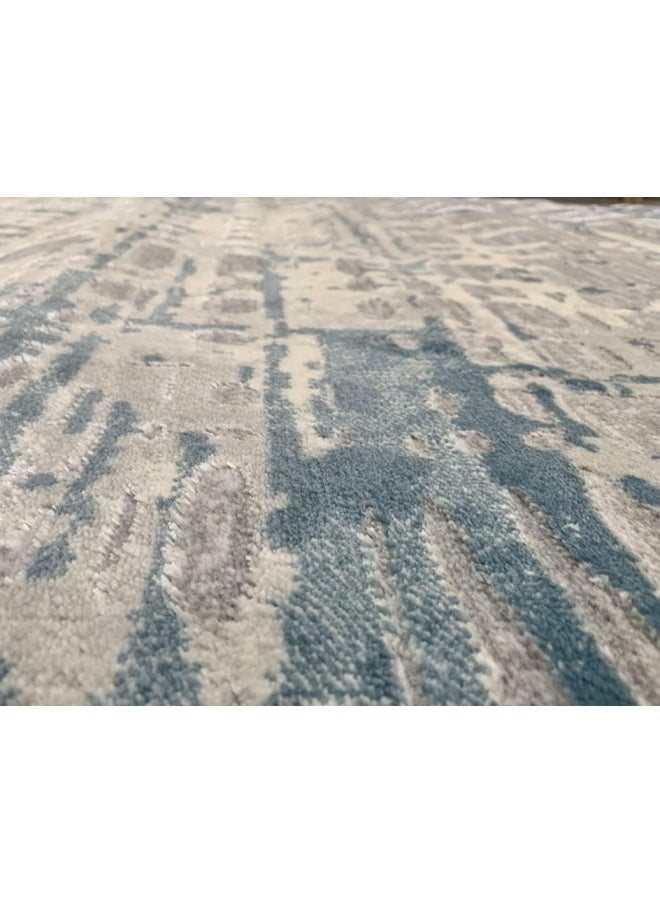 HANDPICKED FURNITURE Abstract Grey Rectangular Carpet Ultra Soft Area Carpets For Bed Room Living Room And Dining Room Anti-Slip Floor Carpets Easy To Clean Made In Turkey  - Image 4