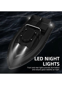 Generic Smart RC Fishing Bait Boat 400-500M Wireless Remote Control Fishing  Feeder Boat Ship with LED Night Lights KSA