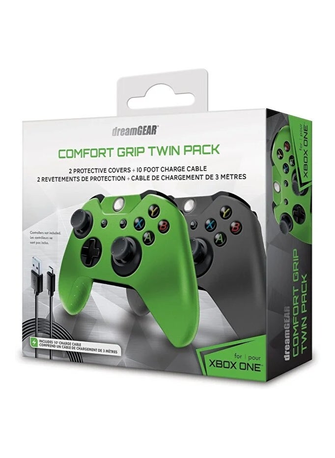 dreamGear 2 in 1 Twin Pack Comfort Grip Silicone Controller Covers for XBOX One - Image 2