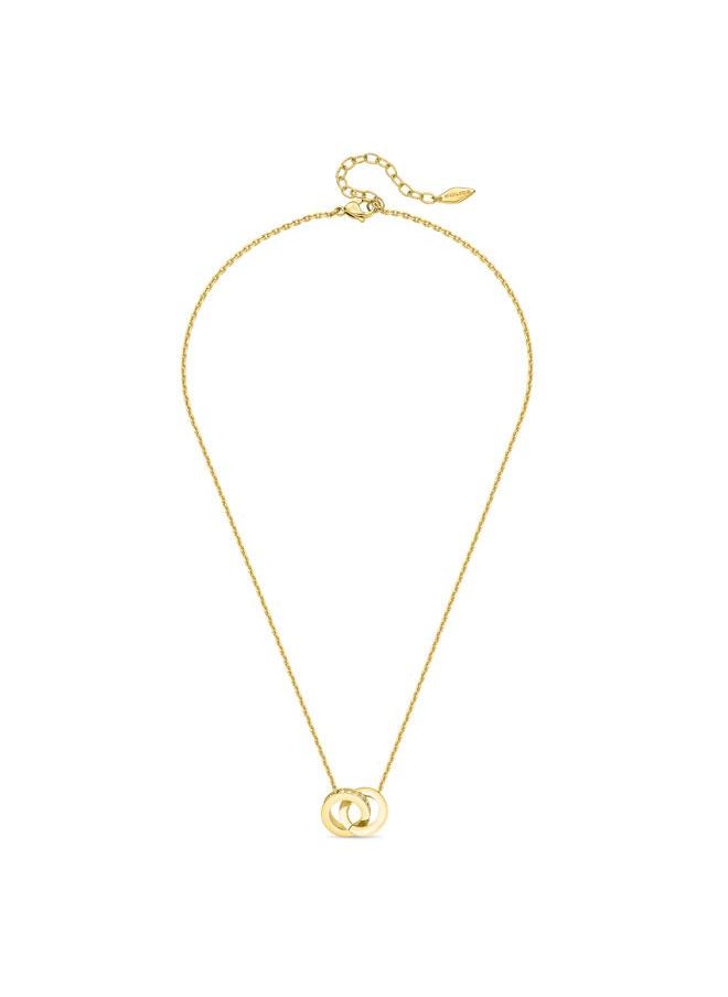 POLICE Unity Gold Plated Necklace, Bracelet, Earrings with Crystals Set Box for Women's  - Image 1