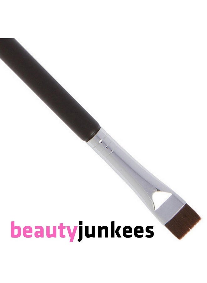 Beauty Junkees Thin Eyeliner Brushsmall Flat Eyeliner Brushflat Makeup Brush Eyeshadow Lash Linersmudge Brushconcealer Brush For Eyebrowsfirm Synthetic Eye Liner Brush For Shapingblendingcontouring  - Image 5