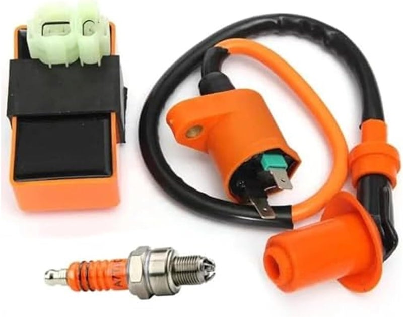 Wivplex Motorbike Ignition Coil and Spark Plug Set - Image 1