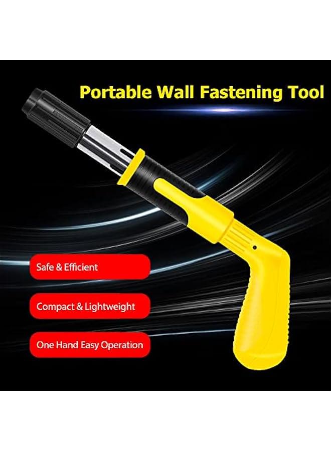 BWSJ Nail Wall Fastening Tool Kit with 20 Nails Portable Manual Nailing Low Noise Steel Nail hine for Cement Wall Home Decoration - Image 2
