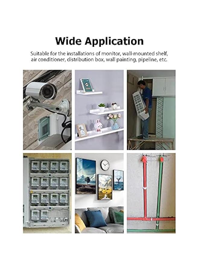 BWSJ Nail Wall Fastening Tool Kit with 20 Nails Portable Manual Nailing Low Noise Steel Nail hine for Cement Wall Home Decoration - Image 3