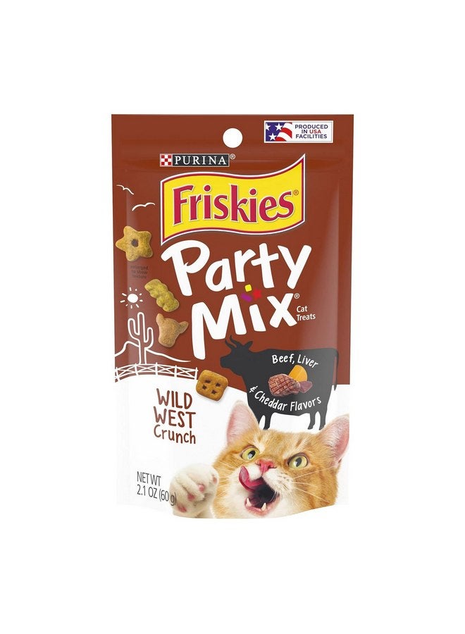 فريسكس حلوى القطط المقرمشة من فريسكيز، الكمية: علبة من 10 قطع، النكهة: وايلد ويست