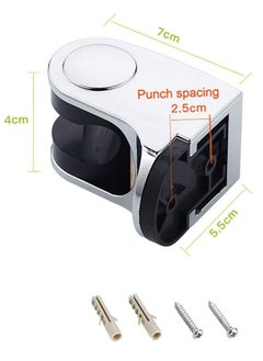 Rubik Shower Head Holder Adjustable Handheld Shower Mounting Bracket Wall Mount with Screws Chrome Plated  - Image 5