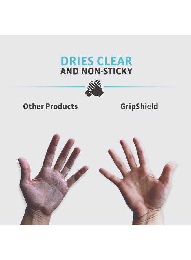2Toms GripShield, Non-Sticky Grip Enhancer, Dry Grip for Sweaty Hands, Tennis, Pickleball, Golf, Pole Dancing, and Gaming, Combo Pack, 1.5 Ounce Bottle, 6 Single-Use Packets - Image 4