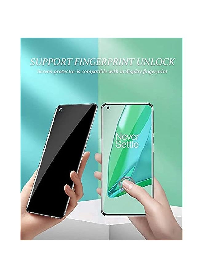 HuHa - 2Pack Privacy Screen Protector Compatible with Oneplus 8 pro, [Fingerprint Recognition] [Case Friendly] [Full Coverage], Anti-Spy TPU Ultra HD Soft Film for Oneplus 8 pro - Image 1