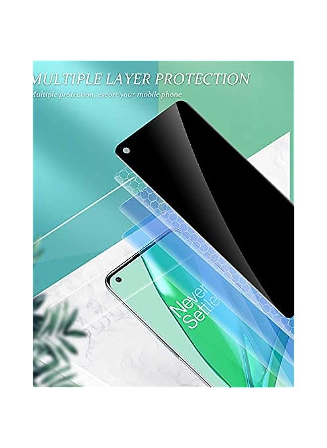 HuHa - 2Pack Privacy Screen Protector Compatible with Oneplus 8 pro, [Fingerprint Recognition] [Case Friendly] [Full Coverage], Anti-Spy TPU Ultra HD Soft Film for Oneplus 8 pro - Image 1