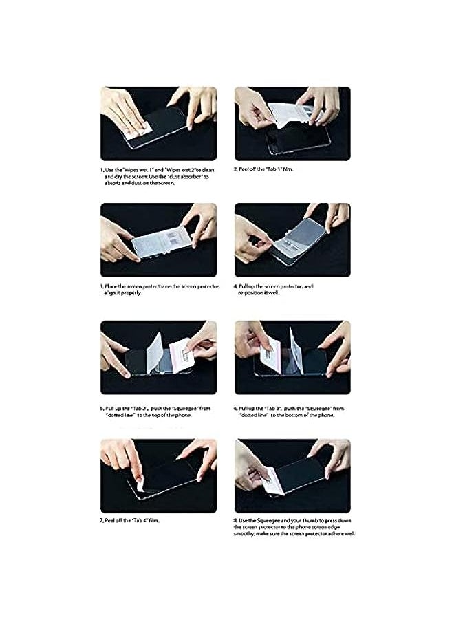 HuHa - 2Pack Privacy Screen Protector Compatible with Oneplus 8 pro, [Fingerprint Recognition] [Case Friendly] [Full Coverage], Anti-Spy TPU Ultra HD Soft Film for Oneplus 8 pro - Image 1