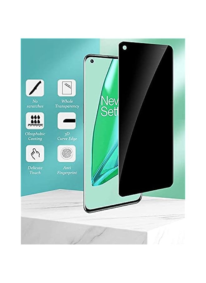 HuHa - 2Pack Privacy Screen Protector Compatible with Oneplus 8 pro, [Fingerprint Recognition] [Case Friendly] [Full Coverage], Anti-Spy TPU Ultra HD Soft Film for Oneplus 8 pro - Image 1