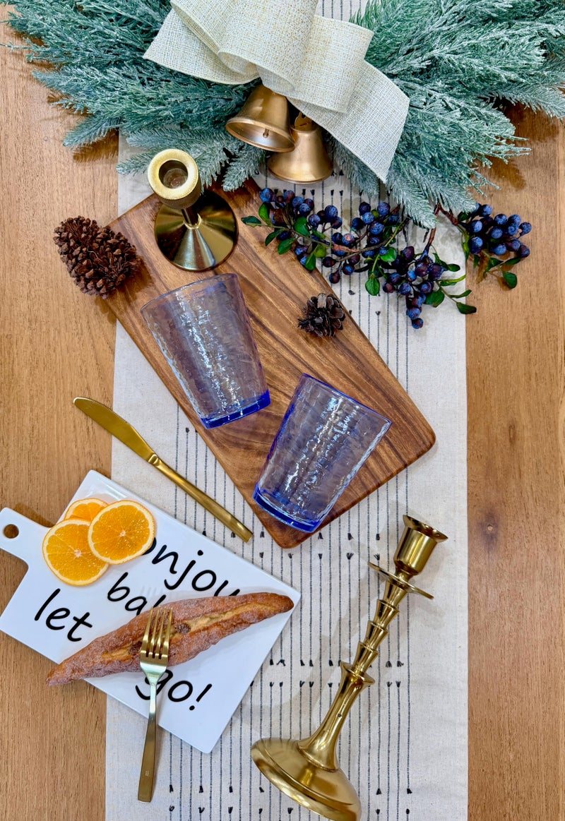 MARCUS HOME KLIFA- RIPPLE- 16 ounce, Set of 6, Acrylic Tumbler Drinking Glasses Cups, BPA-Free, Stackable Plastic Drinkware, Dishwasher Safe, Ocean Blue - Image 3
