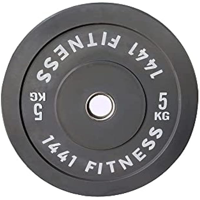 rayihni Olympic 7 Ft. Long Barbell Bar With 80Kg Color Bumper Weight Plates Set & Steel Collar For Strength Training Weightlifting Exercise & Gym Workout Noise-Reducing Olympic Grip Plate - Image 3