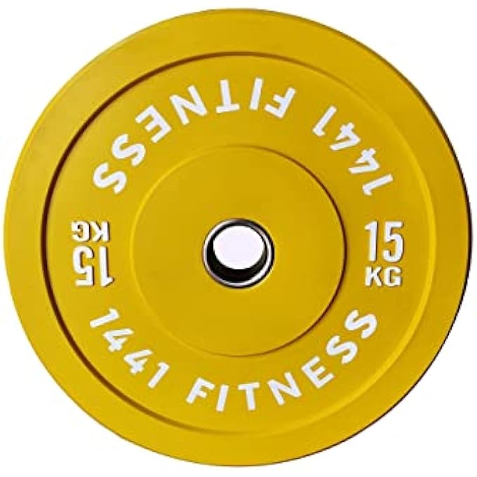 rayihni Olympic 7 Ft. Long Barbell Bar With 80Kg Color Bumper Weight Plates Set & Steel Collar For Strength Training Weightlifting Exercise & Gym Workout Noise-Reducing Olympic Grip Plate - Image 5