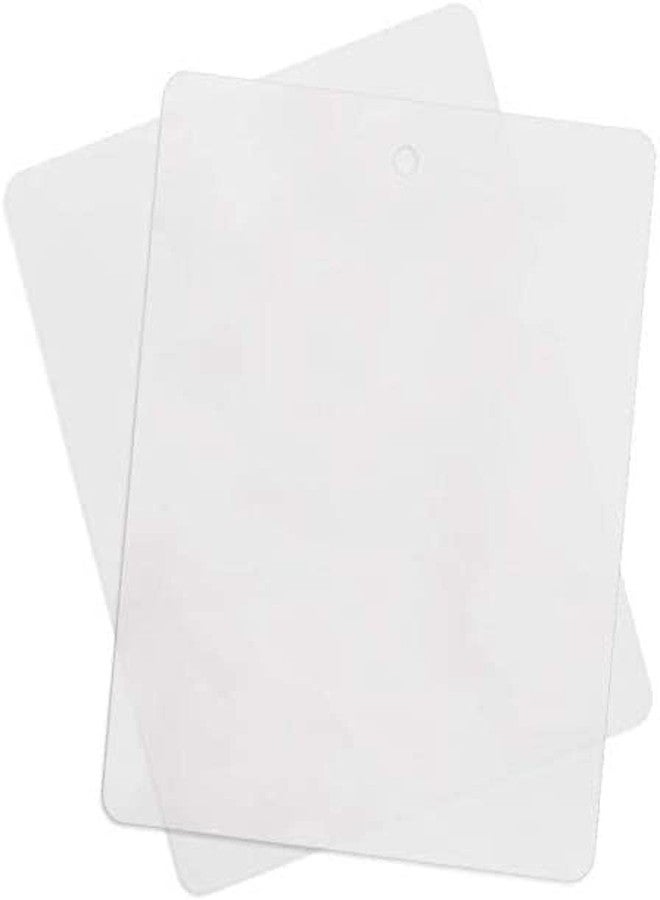 VIP Home Essentials Thin Clear Flexible Plastic Cutting Board Chopping Mat 12" x 15" (6 Pack) - Image 1