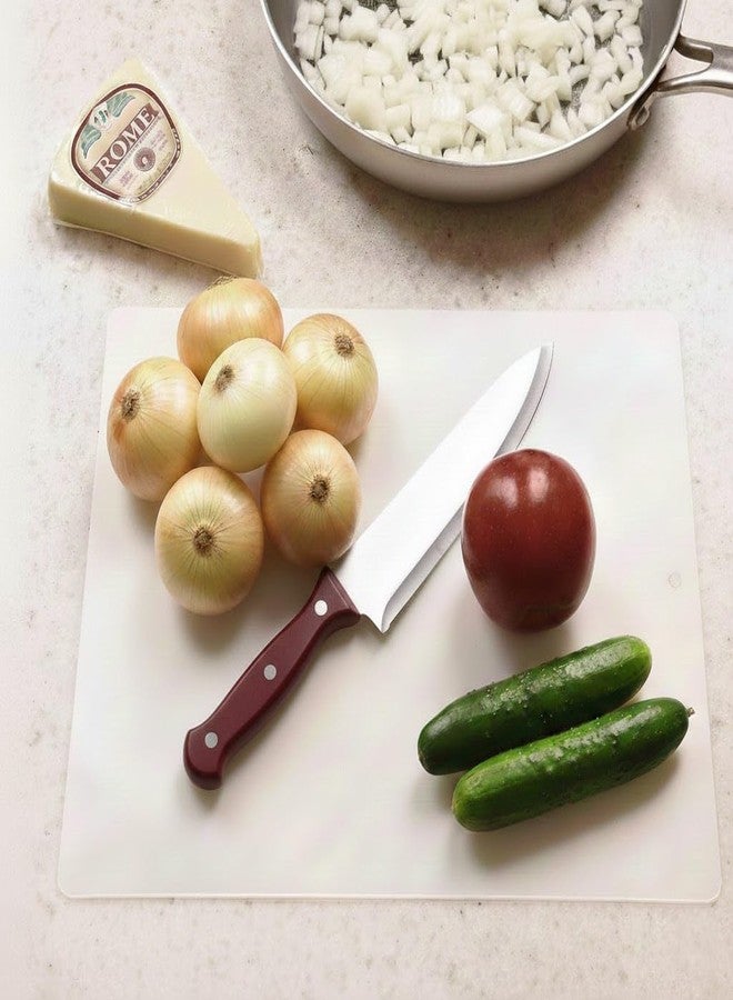 VIP Home Essentials Thin Clear Flexible Plastic Cutting Board Chopping Mat 12" x 15" (6 Pack) - Image 2