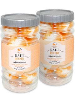 Natures Beauty Dreamsicle Bath Bomb Gift Set MultiPack  Orange Blossom Lemon Zest  Honey Nectar Scent Made wOrange Peel Extract Coconut Oil  Vitamin E 175 oz 10 ct ea 2 Pack