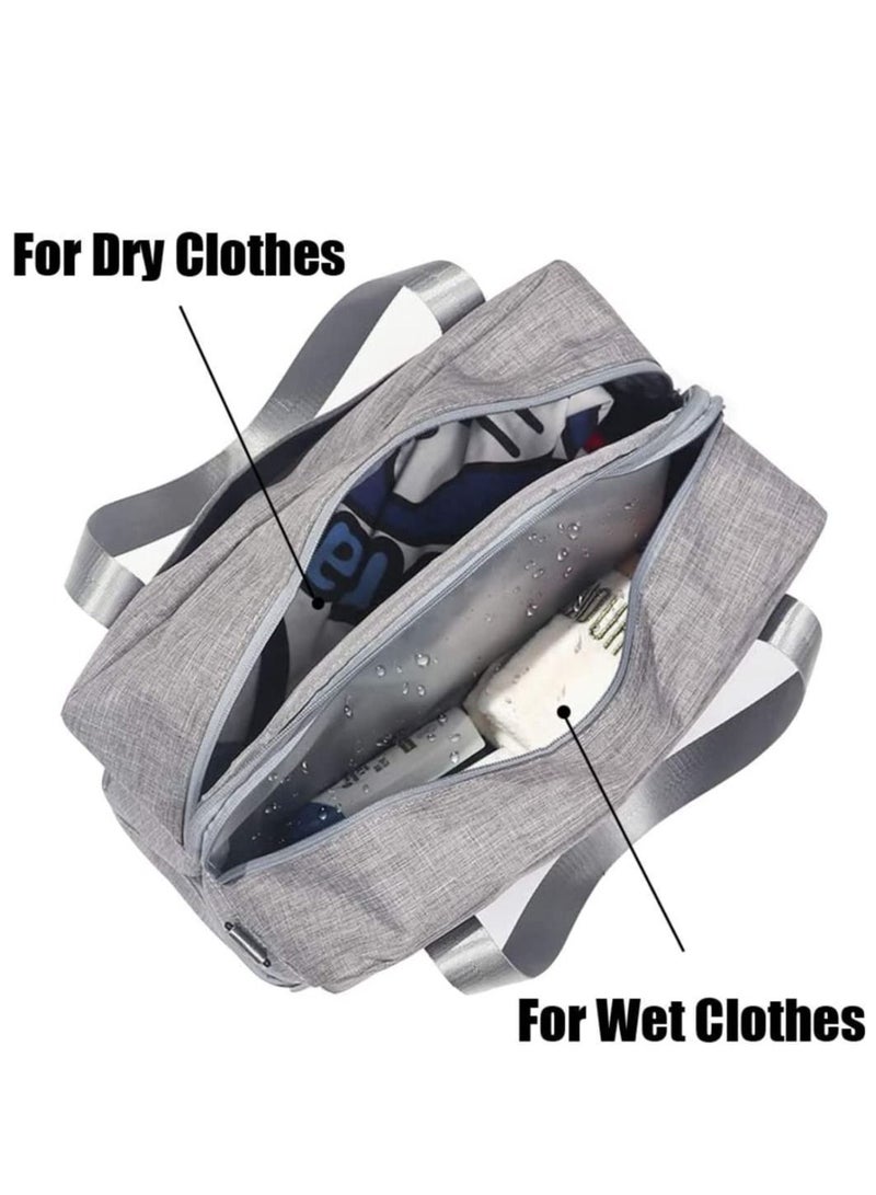 Excefore Waterproof Gym Bag Duffle Travel Overnight Dry Wet Separation Weekender Handbag Sports Fitness Swim Tote for Men Women - Image 4