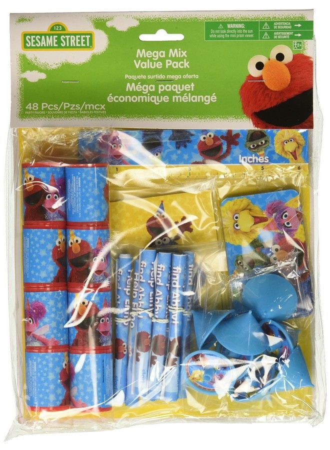 Amscan Mega Mix Favors ; Sesame Street Collection ; Party Accessory White - Image 2