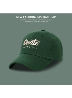 Generic Fashion Embroidered Baseball Cap Unisex Adjustable Army green  - Image 1