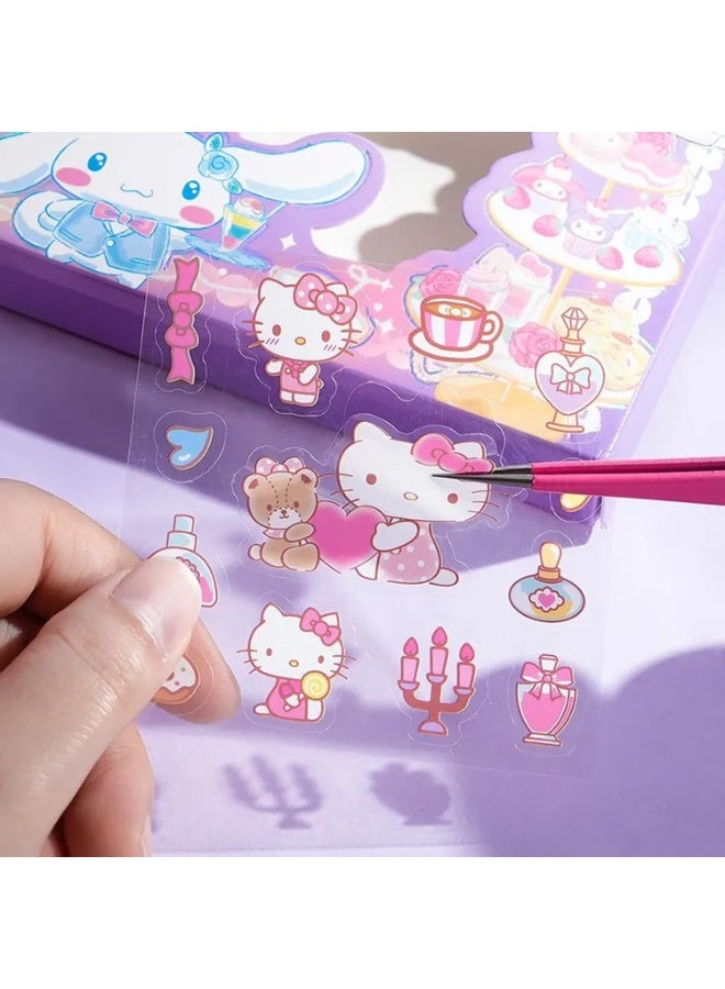 rayihni Anime Girl Stickers - 100 Sheets Sanrio Stickers Kit, Vinyl Cartoon Aesthetic Decorative Sticker Set, Ideal for Scrapbooking, Journaling, Laptops and Room Decoration - Image 4