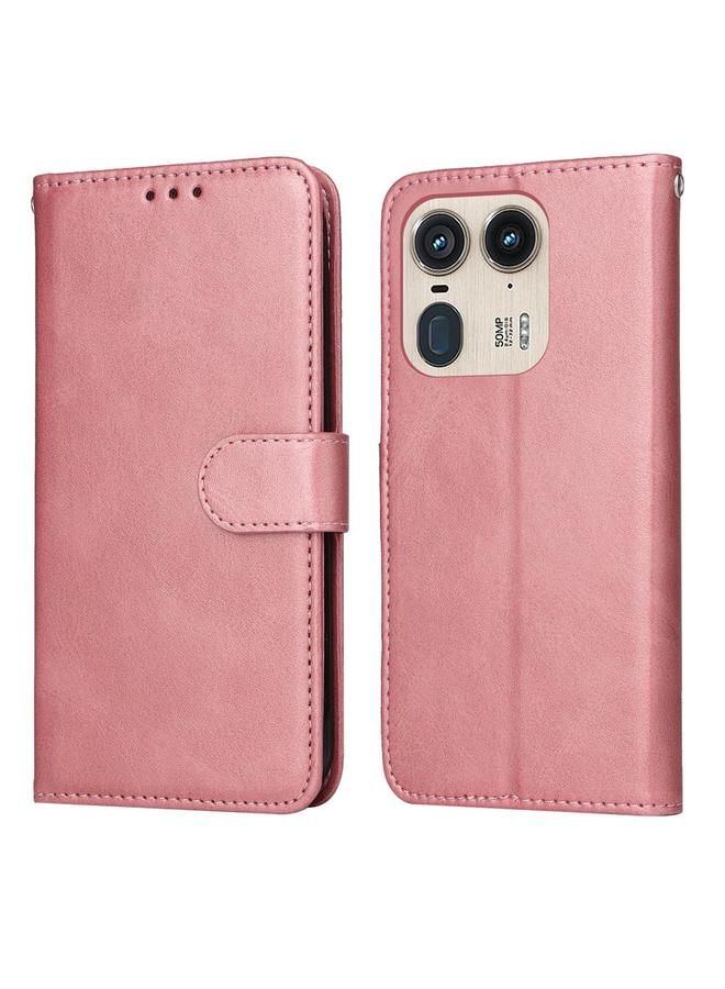 اس-توب جراب لهاتف Motorola Edge 50 Ultra / X50 Ultra جراب هاتف كلاسيكي من الجلد القابل للطي من جلد العجل - Image 1