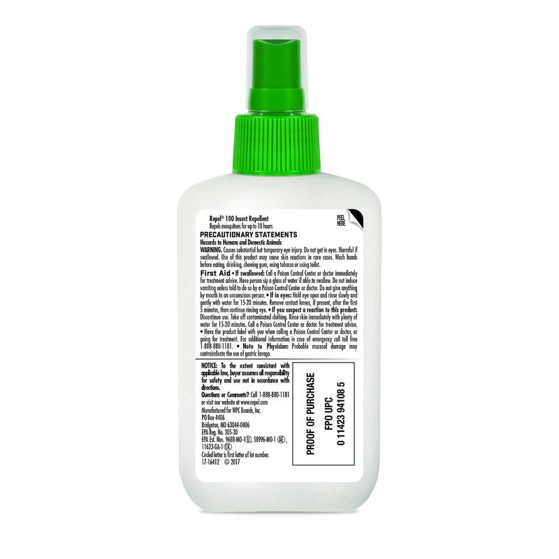 Repel 100 Insect Repellent, 4 Ounces, With DEET, 10-Hour Protection Long-Lasting Insect Repellent Pump Spray Repels Mosquitoes, Ticks, Gnats, Biting Flies, Chiggers And Fleas, 6 Pack - Image 2