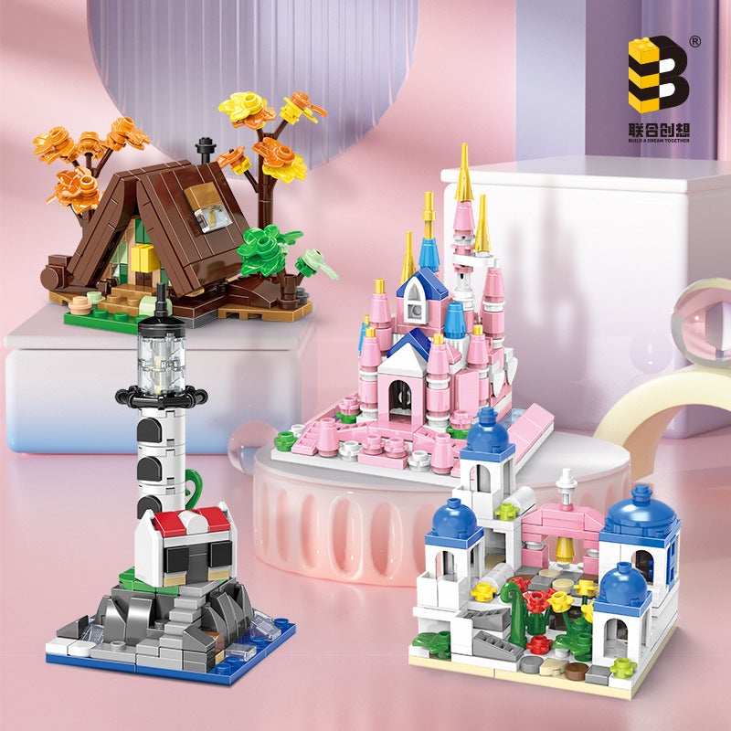 Popular Toy Internet-Famous Building Blocks Wholesale Boxed Children's Educational Brain-Teasing Small Particle Assembly Blocks Night Market Street Stall - Image 5