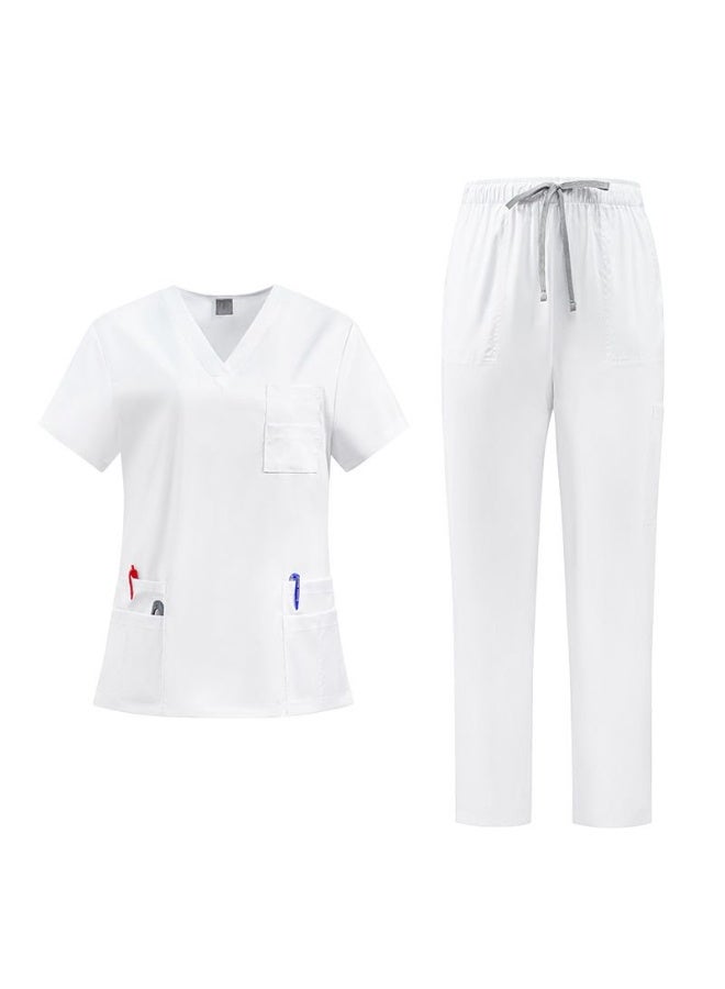 Joychic Womens Men Medical Scrubs Set Unisex Scrub Top and Scrub Pant Set Medical Uniform Scrubs Medical Uniform Set - Image 4